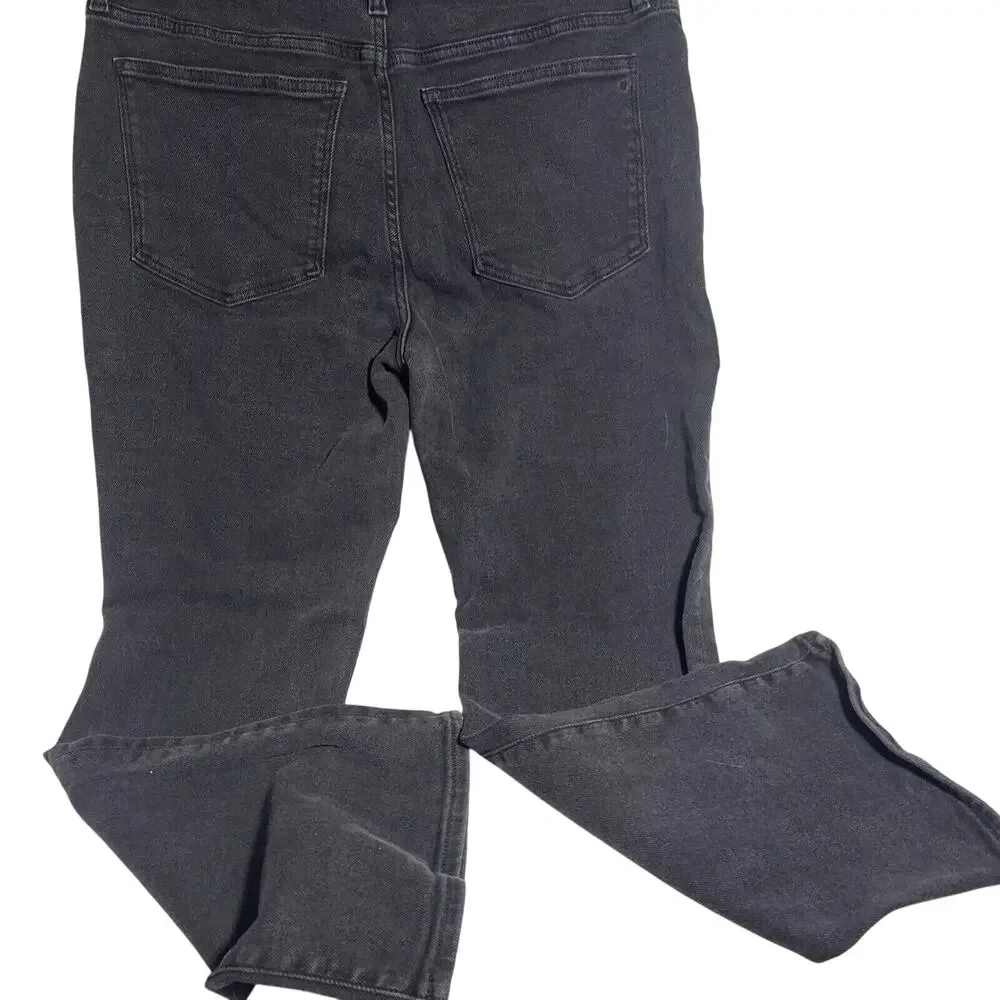 Madewell Jeans Women's 31 Kick Out Black Denim